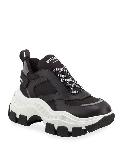 prada chunky trainers|sneakers prada donna.